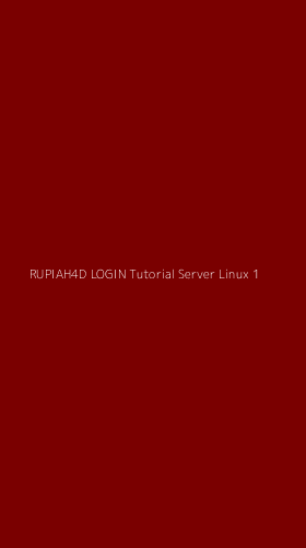Tampilan Antarmuka Aplikasi Rupiah4d Login Tutorial Server Linux - 1
