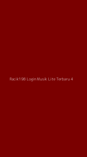 Tampilan Antarmuka Aplikasi Racik198 Login Musik Lite Terbaru - 4