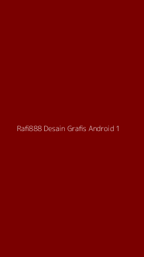 Tampilan Antarmuka Aplikasi Rafi888 Desain Grafis Android - 1