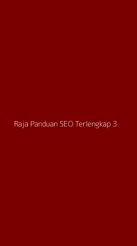 Tampilan Antarmuka Aplikasi Raja Panduan Seo Terlengkap - 3