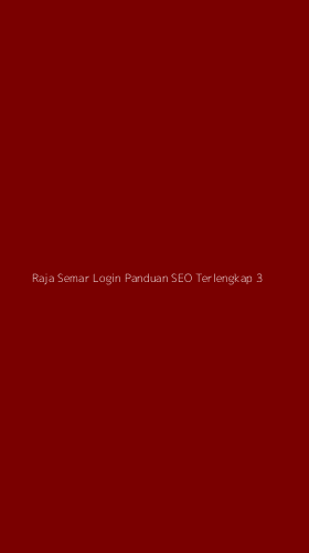 Tampilan Antarmuka Aplikasi Raja Semar Login Panduan Seo Terlengkap - 3