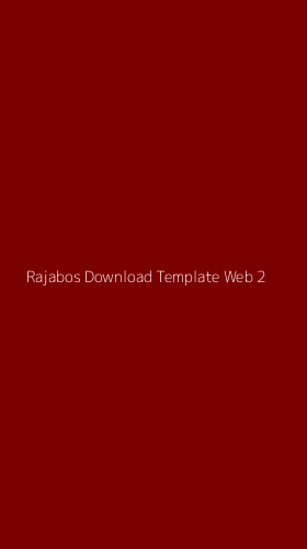 Tampilan Antarmuka Aplikasi Rajabos Download Template Web - 2