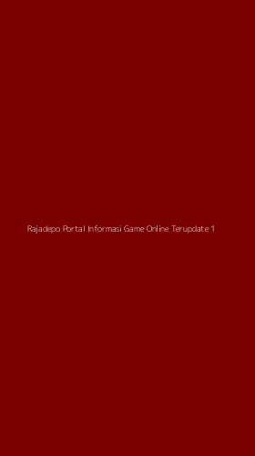 Tampilan Antarmuka Aplikasi Rajadepo Portal Informasi Game Online Terupdate - 1
