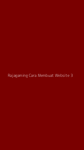 Tampilan Antarmuka Aplikasi Rajagaming Cara Membuat Website - 3