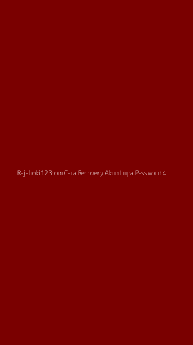 Tampilan Antarmuka Aplikasi Rajahoki123com Cara Recovery Akun Lupa Password - 4
