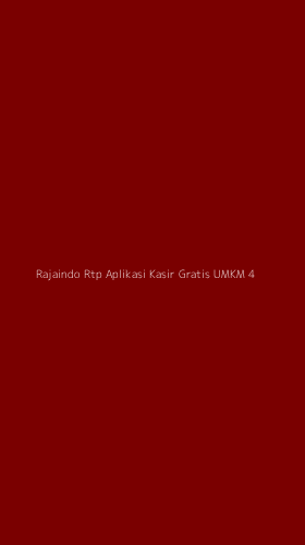 Tampilan Antarmuka Aplikasi Rajaindo Rtp Aplikasi Kasir Gratis Umkm - 4