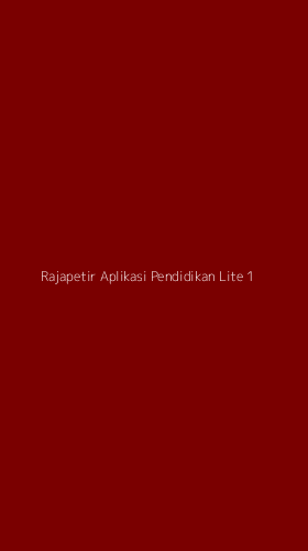 Tampilan Antarmuka Aplikasi Rajapetir Aplikasi Pendidikan Lite - 1