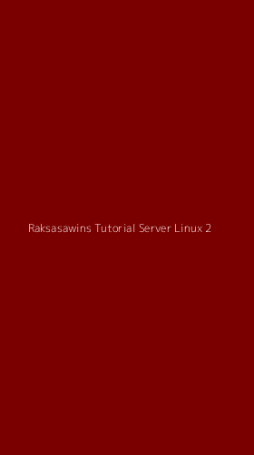 Tampilan Antarmuka Aplikasi Raksasawins Tutorial Server Linux - 2