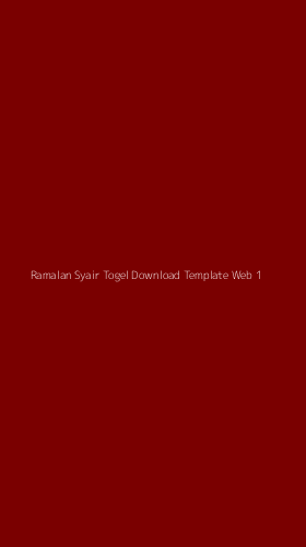 Tampilan Antarmuka Aplikasi Ramalan Syair Togel Download Template Web - 1