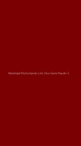 Tampilan Antarmuka Aplikasi Ramatogel Rtp Kumpulan Link Situs Game Populer - 2