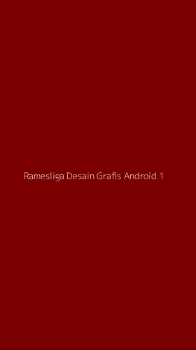 Tampilan Antarmuka Aplikasi Ramesliga Desain Grafis Android - 1