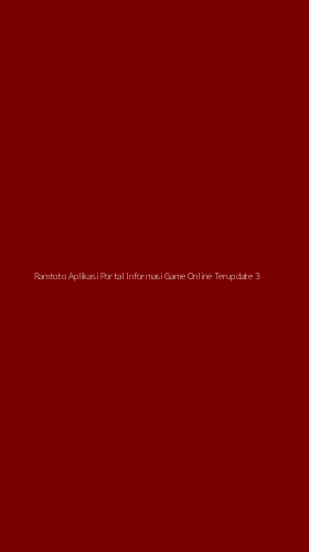 Tampilan Antarmuka Aplikasi Ramtoto Aplikasi Portal Informasi Game Online Terupdate - 3