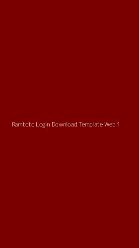 Tampilan Antarmuka Aplikasi Ramtoto Login Download Template Web - 1