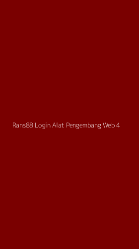 Tampilan Antarmuka Aplikasi Rans88 Login Alat Pengembang Web - 4