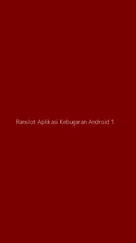 Tampilan Antarmuka Aplikasi Ranslot Aplikasi Kebugaran Android - 1