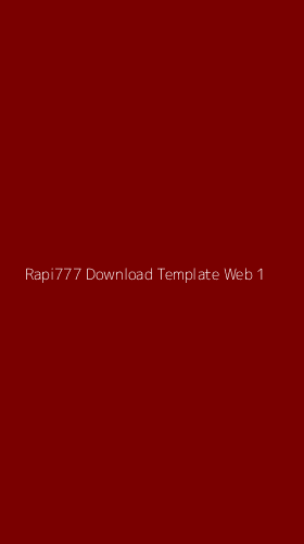 Tampilan Antarmuka Aplikasi Rapi777 Download Template Web - 1