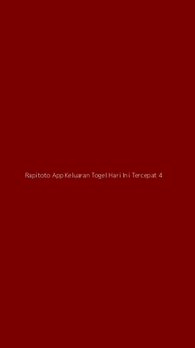 Tampilan Antarmuka Aplikasi Rapitoto App Keluaran Togel Hari Ini Tercepat - 4