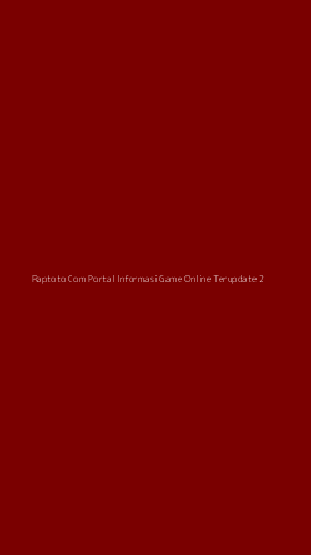 Tampilan Antarmuka Aplikasi Raptoto Com Portal Informasi Game Online Terupdate - 2