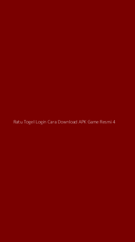 Tampilan Antarmuka Aplikasi Ratu Togel Login Cara Download Apk Game Resmi - 4