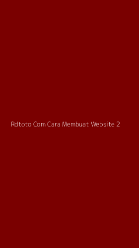 Tampilan Antarmuka Aplikasi Rdtoto Com Cara Membuat Website - 2
