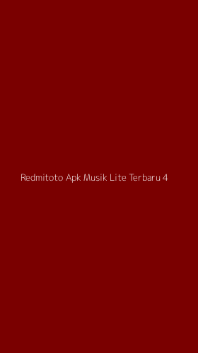 Tampilan Antarmuka Aplikasi Redmitoto Apk Musik Lite Terbaru - 4