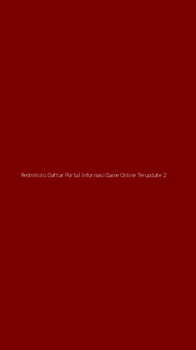 Tampilan Antarmuka Aplikasi Redmitoto Daftar Portal Informasi Game Online Terupdate - 2