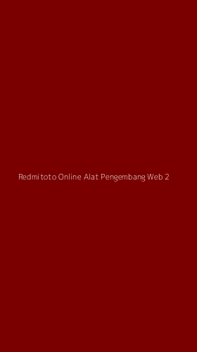 Tampilan Antarmuka Aplikasi Redmitoto Online Alat Pengembang Web - 2