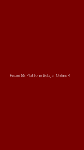 Tampilan Antarmuka Aplikasi Resmi 88 Platform Belajar Online - 4