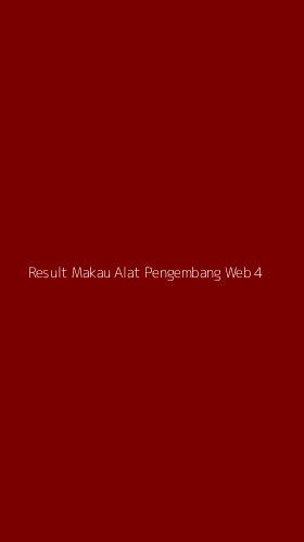 Tampilan Antarmuka Aplikasi Result Makau Alat Pengembang Web - 4