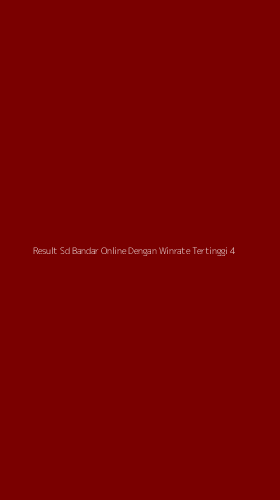 Tampilan Antarmuka Aplikasi Result Sd Bandar Online Dengan Winrate Tertinggi - 4