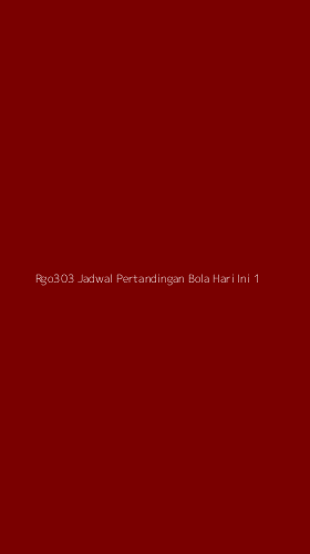 Tampilan Antarmuka Aplikasi Rgo303 Jadwal Pertandingan Bola Hari Ini - 1