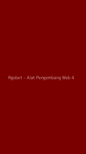 Tampilan Antarmuka Aplikasi Rgobet - Alat Pengembang Web - 4