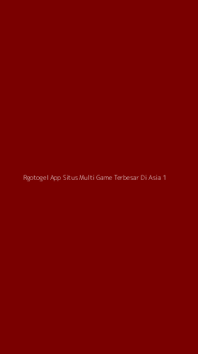 Tampilan Antarmuka Aplikasi Rgotogel App Situs Multi Game Terbesar Di Asia - 1