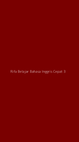 Tampilan Antarmuka Aplikasi Rifa Belajar Bahasa Inggris Cepat - 3
