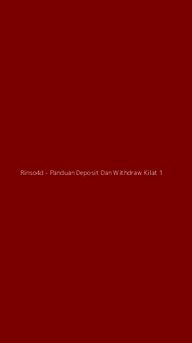 Tampilan Antarmuka Aplikasi Rinso4d - Panduan Deposit Dan Withdraw Kilat - 1