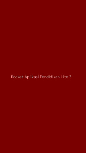 Tampilan Antarmuka Aplikasi Rocket Aplikasi Pendidikan Lite - 3
