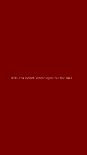 Tampilan Antarmuka Aplikasi Roda Jitu Jadwal Pertandingan Bola Hari Ini - 4