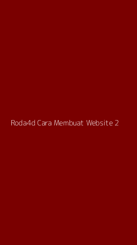 Tampilan Antarmuka Aplikasi Roda4d Cara Membuat Website - 2