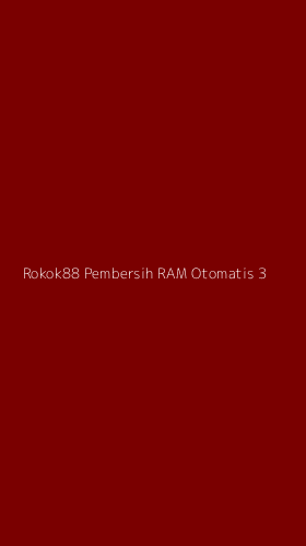 Tampilan Antarmuka Aplikasi Rokok88 Pembersih Ram Otomatis - 3