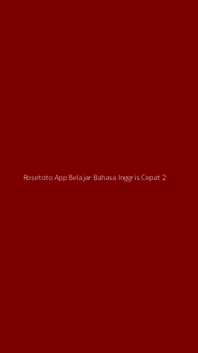Tampilan Antarmuka Aplikasi Rosetoto App Belajar Bahasa Inggris Cepat - 2
