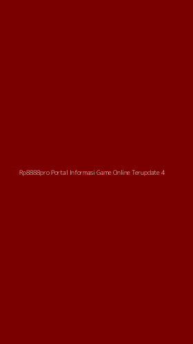 Tampilan Antarmuka Aplikasi Rp8888pro Portal Informasi Game Online Terupdate - 4