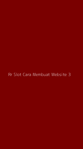 Tampilan Antarmuka Aplikasi Rr Slot Cara Membuat Website - 3
