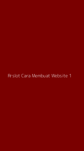 Tampilan Antarmuka Aplikasi Rrslot Cara Membuat Website - 1