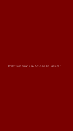 Tampilan Antarmuka Aplikasi Rrslot Kumpulan Link Situs Game Populer - 1