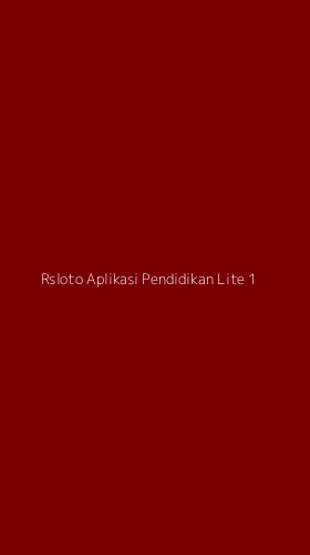 Tampilan Antarmuka Aplikasi Rsloto Aplikasi Pendidikan Lite - 1