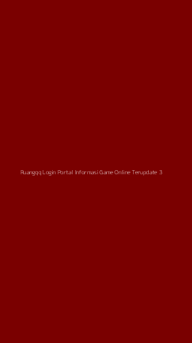 Tampilan Antarmuka Aplikasi Ruangqq Login Portal Informasi Game Online Terupdate - 3