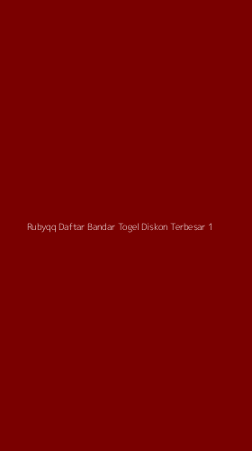 Tampilan Antarmuka Aplikasi Rubyqq Daftar Bandar Togel Diskon Terbesar - 1
