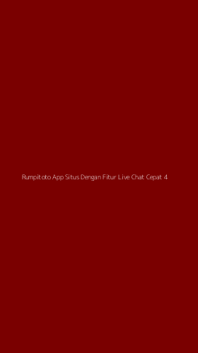 Tampilan Antarmuka Aplikasi Rumpitoto App Situs Dengan Fitur Live Chat Cepat - 4
