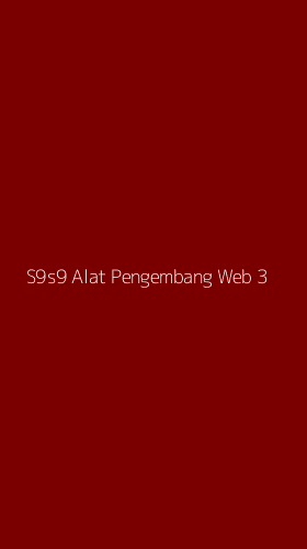 Tampilan Antarmuka Aplikasi S9s9 Alat Pengembang Web - 3