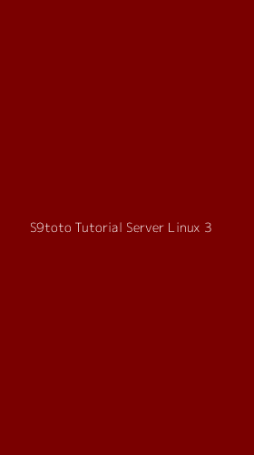 Tampilan Antarmuka Aplikasi S9toto Tutorial Server Linux - 3